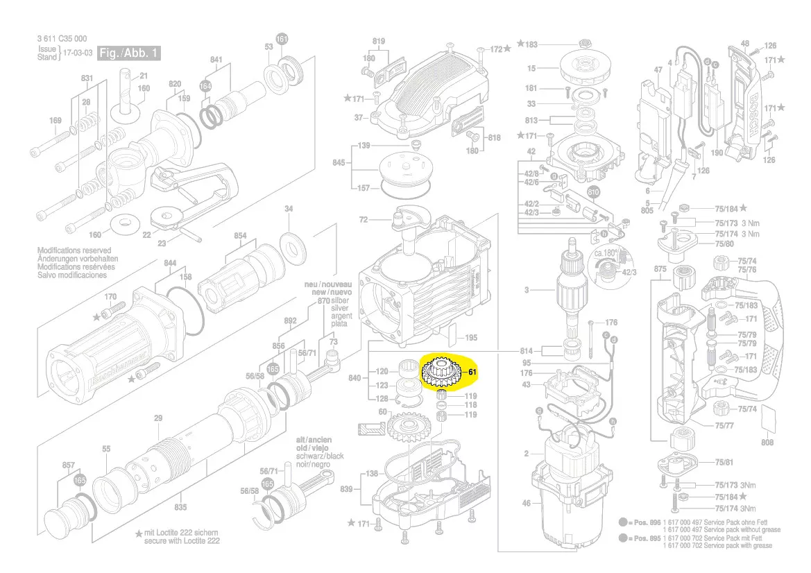 Pignon réf. 1 616 317 093 BOSCH